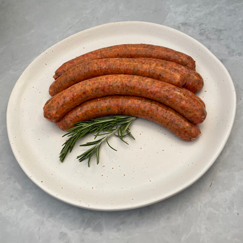 Lamb Sausages: Honey, Mint & Rosemary